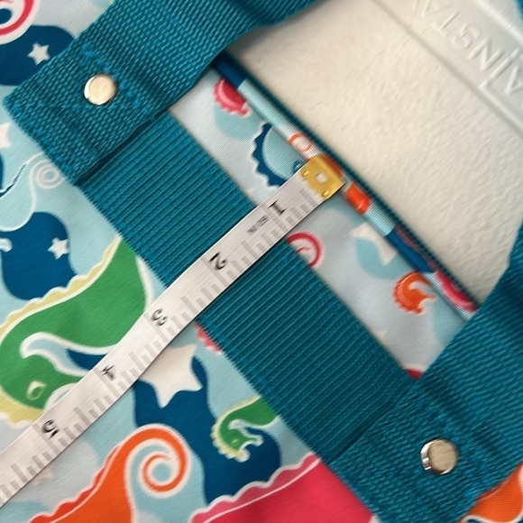 Seahorse Print Travel Garment Bag Blue NWT - Picture 8 of 9